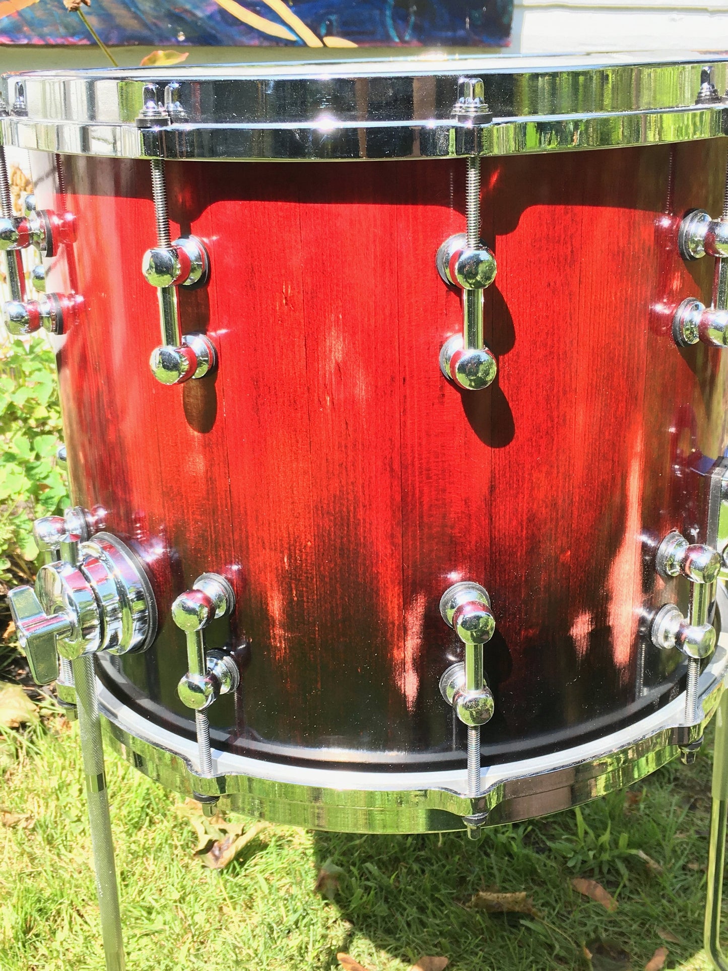 Snom snare drum floor tom 14", 10 lug stave snare drum custom drums die cast hoops